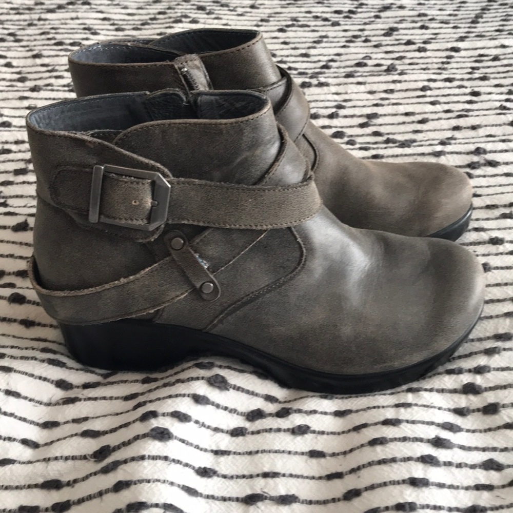 Alegria Grey Booties